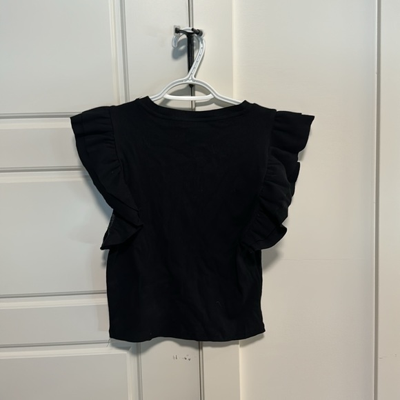 Black ruffle top - Picture 2 of 2